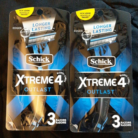 schick Other - 2 New 3-packs Schick Xtrme 4 Outlast razors